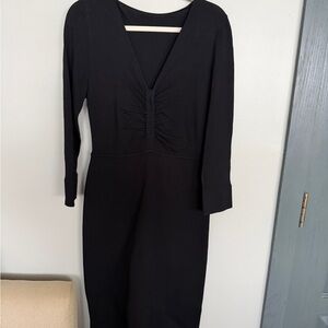 Scanlan Theodore Black Long Sleeve Dress